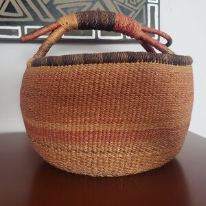 African Bola Weave Basket